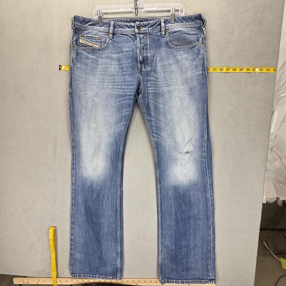 Diesel Jeans Mens 36x32 Blue Zatiny Bootcut Medium Wash Made In Italy 008XR‎